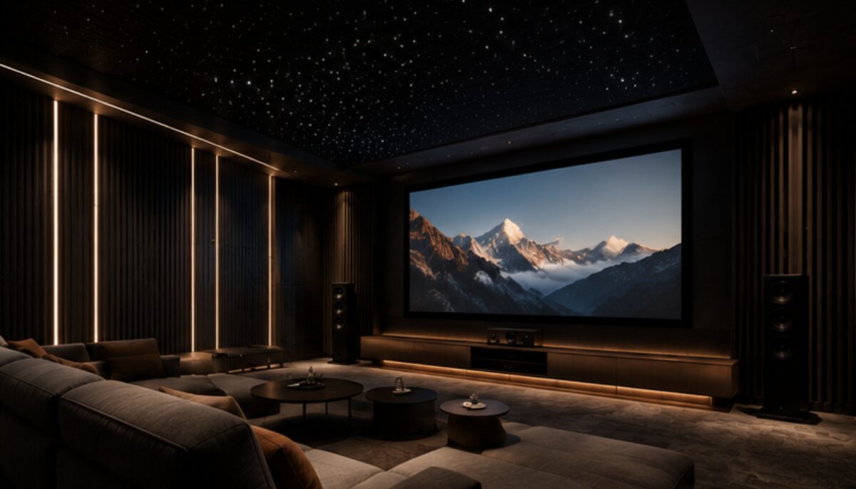 Tiered private cinema seating